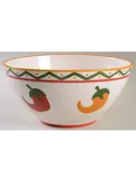 CHILI PEPPER SALAD BOWL 11 1/4"