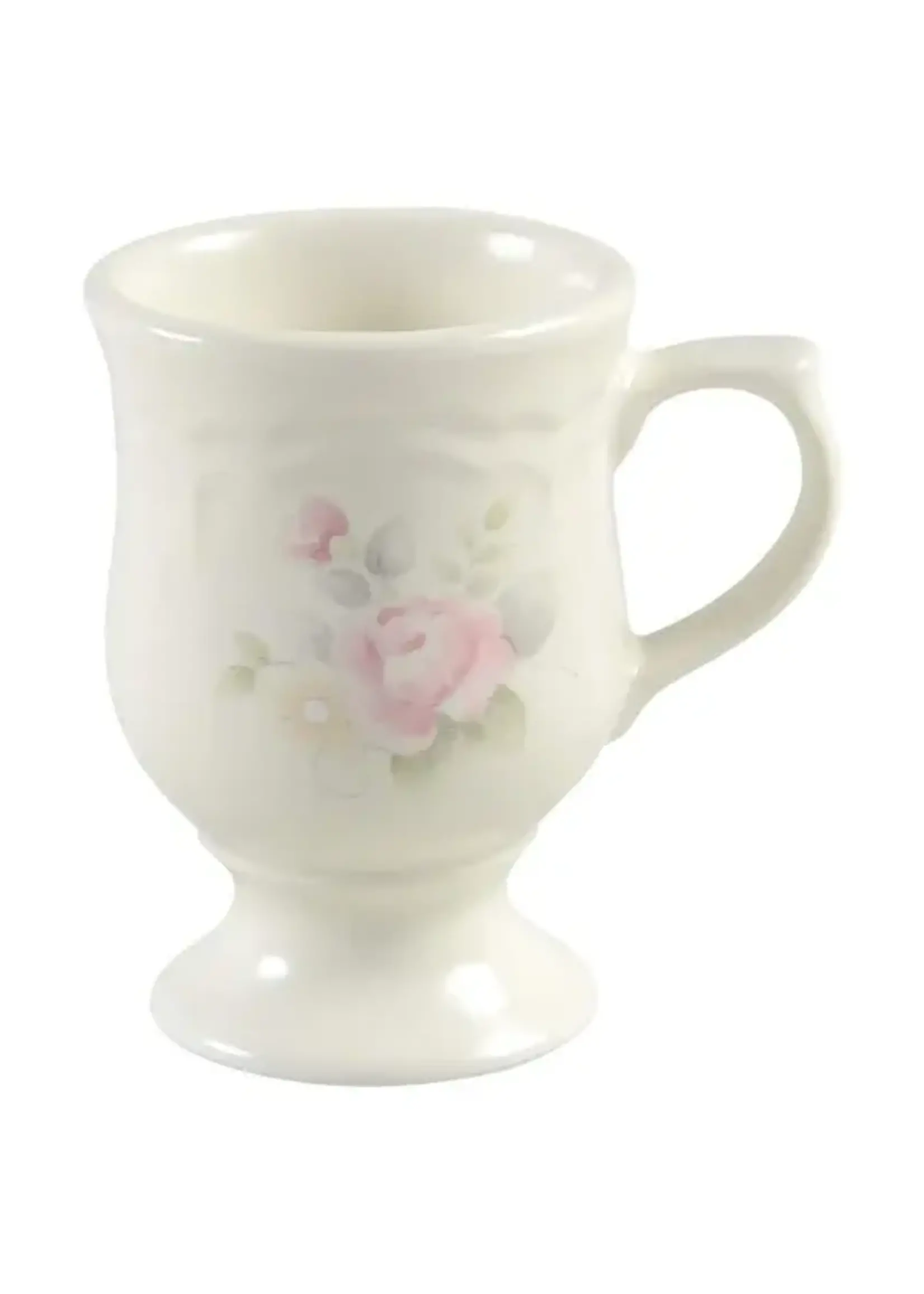 TEA ROSE MUG PEDESTAL 4 3/4"