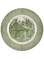 OLD CURIOSITY SHOP GREEN DINNER PLATE 10 1/8"