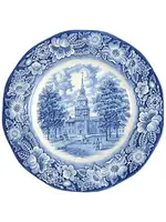 STAFFORDSHIRE LIBERTY BLUE DINNER PLATE 9 7/8"