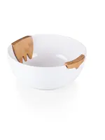 ROMANO SALAD BOWL WITH WOOD SERVERS9 1/2"