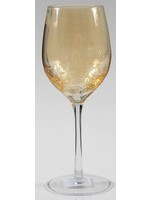 AMBER CRAKLE WHITE WINE 9"