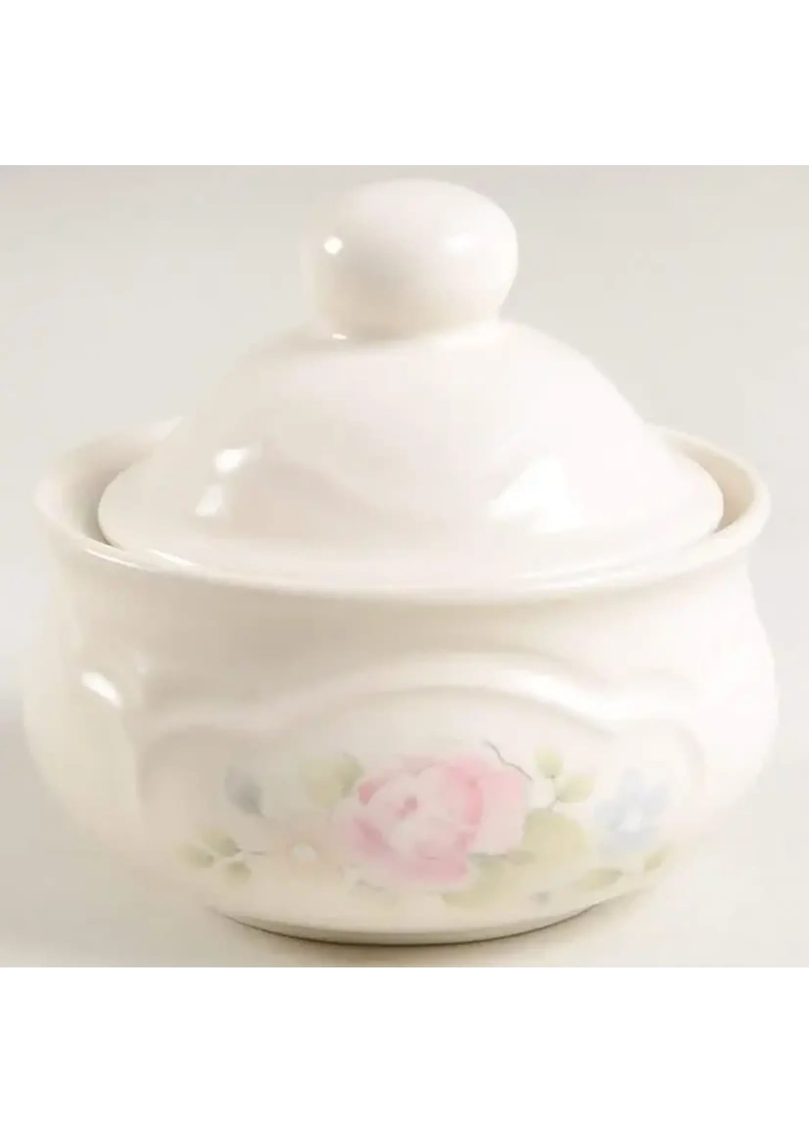 PFALTZGRAFF PFALTZGRAFF TEA ROSE ROUND SUGAR BOWL & LID 4 1/4"