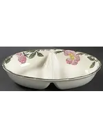 DESERT ROSE OVAL DIVIDED VEGETABLE BOWL 10"