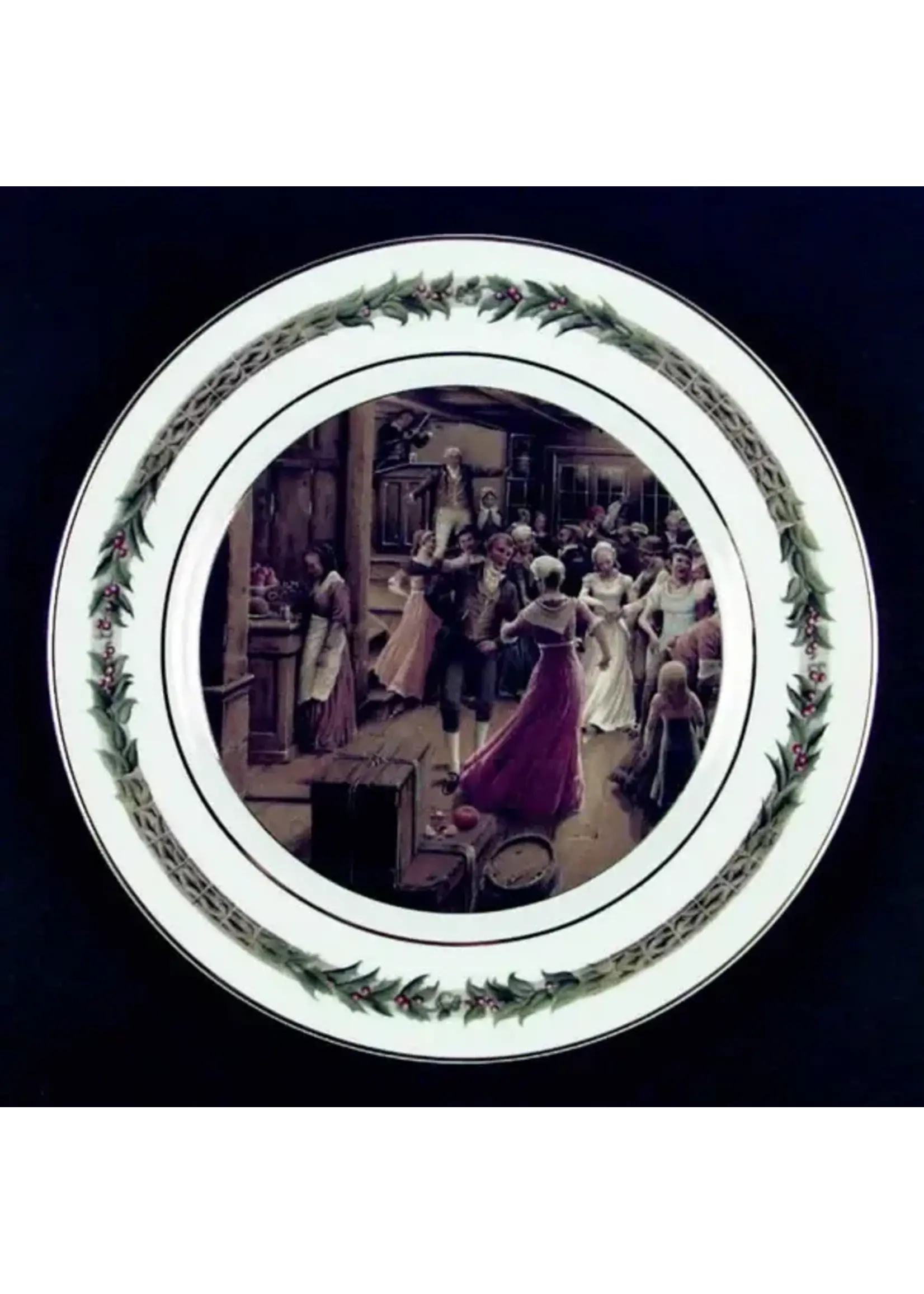 DEPARTMENT 56 CHRISTMAS CLASSIC DINNER PLATE 10 3/8" (SCENES )