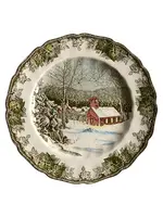 JOHNSON BROTHERS THE FREINDLY VILLAGE  DINNER PLATE 9 7/8" SCHOOL HOUSE