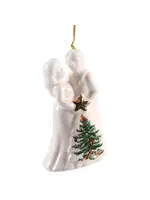 SPODE CHRISTMAS TREE BRIDE AND GROOM ORNAMENT