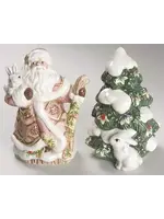 SNOWY WOODS SALT & PEPPER SET 4 1/4"