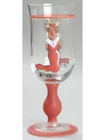 SANTA'S  REINDEER VIXEN 12oz Wine/GOBLET Glass