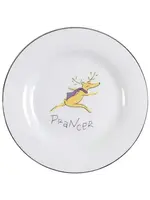 REINDEER SALAD PLATE 8 1/2" PRANCER