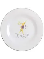 REINDEER SALAD PLATE 8 1/2" DANCER