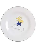 REINDEER SALAD PLATE 8 1/2" COMET