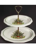 PFALTZGRAFF CHRISTMAS HERITAGE 2 TIER SERVING TRAY