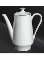 NORLEANS WHITE LACE COFFEE POT 6 5/8"