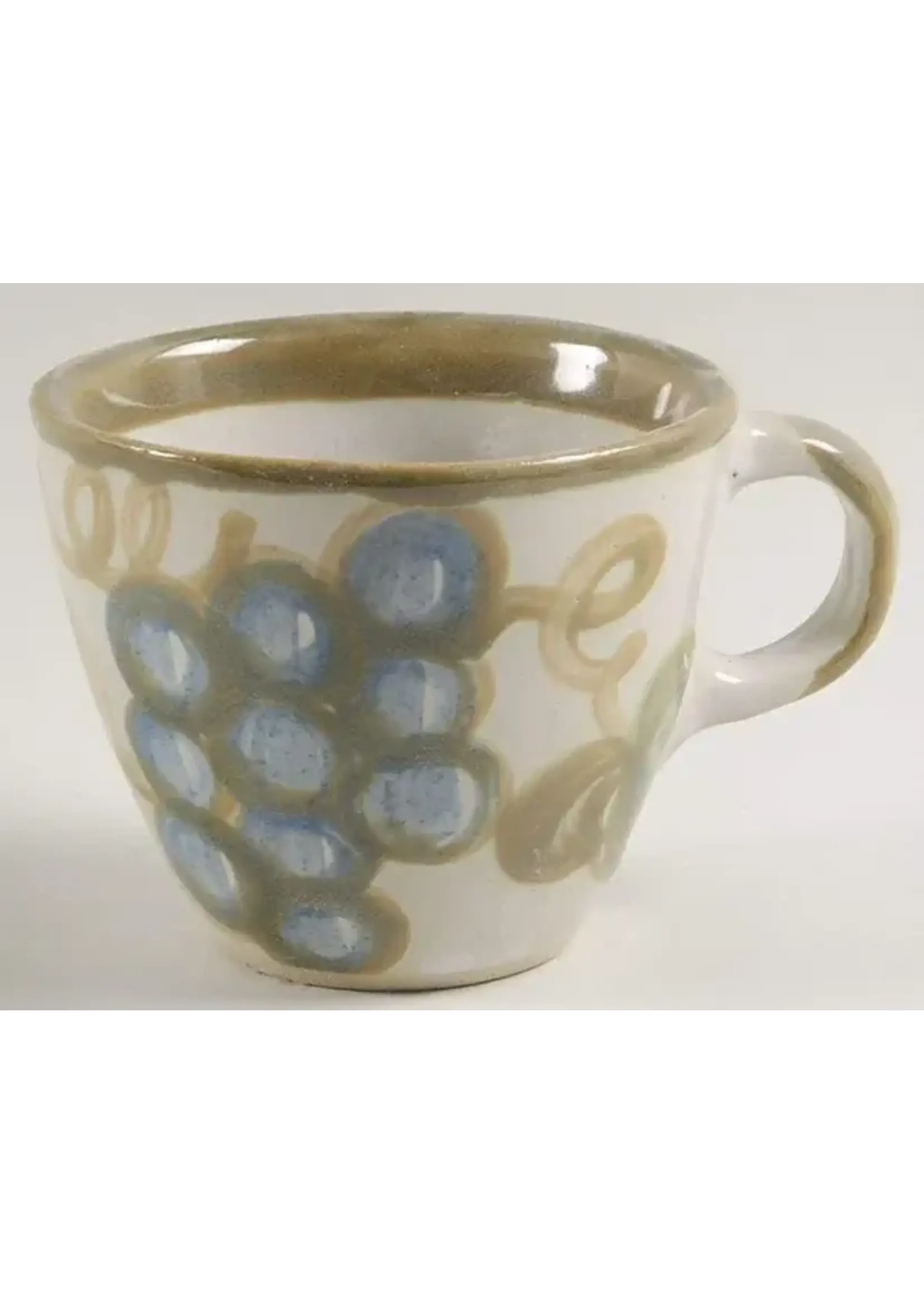 LOUISVILLE POTTERY BLUE GRAPE CUP