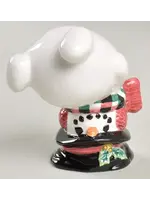 TOP HAT SNOWMAN FIGURINE HEADSTAND