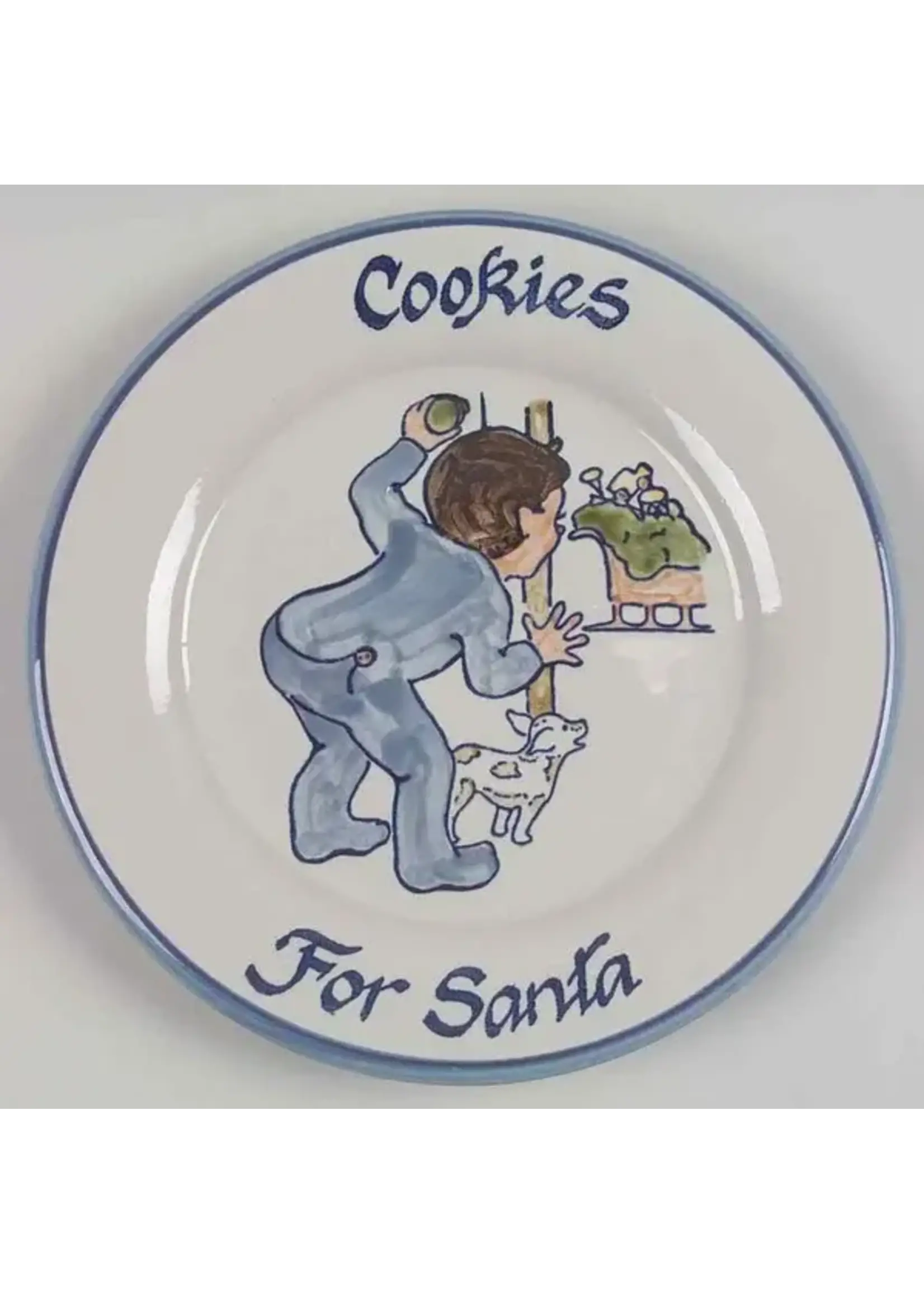 LOUISVILLE COOKIES FOR SANTA LUNCHEON PLATE 9"