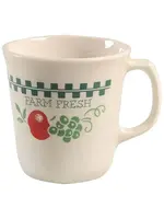 CORNING FARM FRESH MUG 3 1/2" PATTERNED