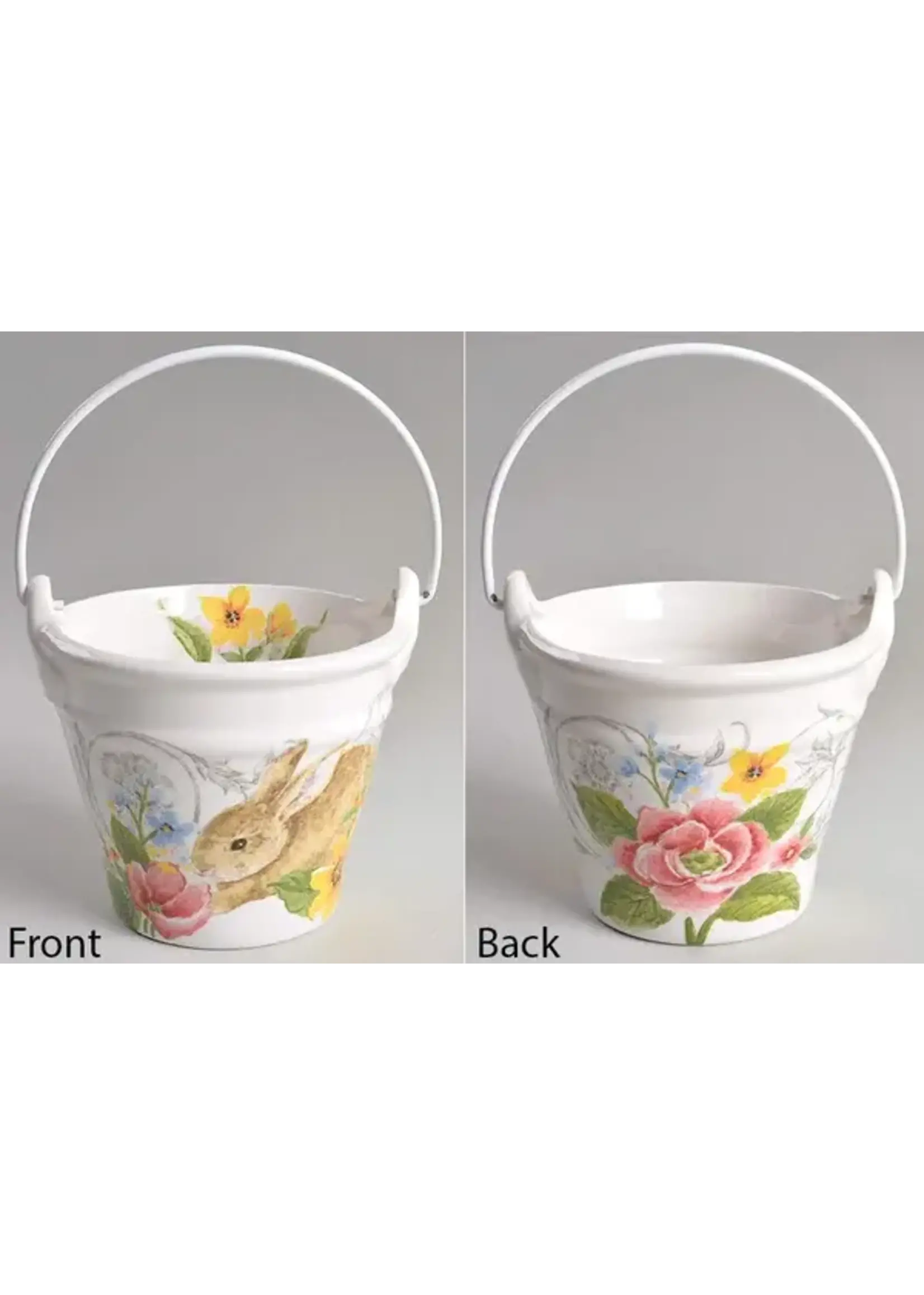 BUNNY FLORAL BASKET MXE19