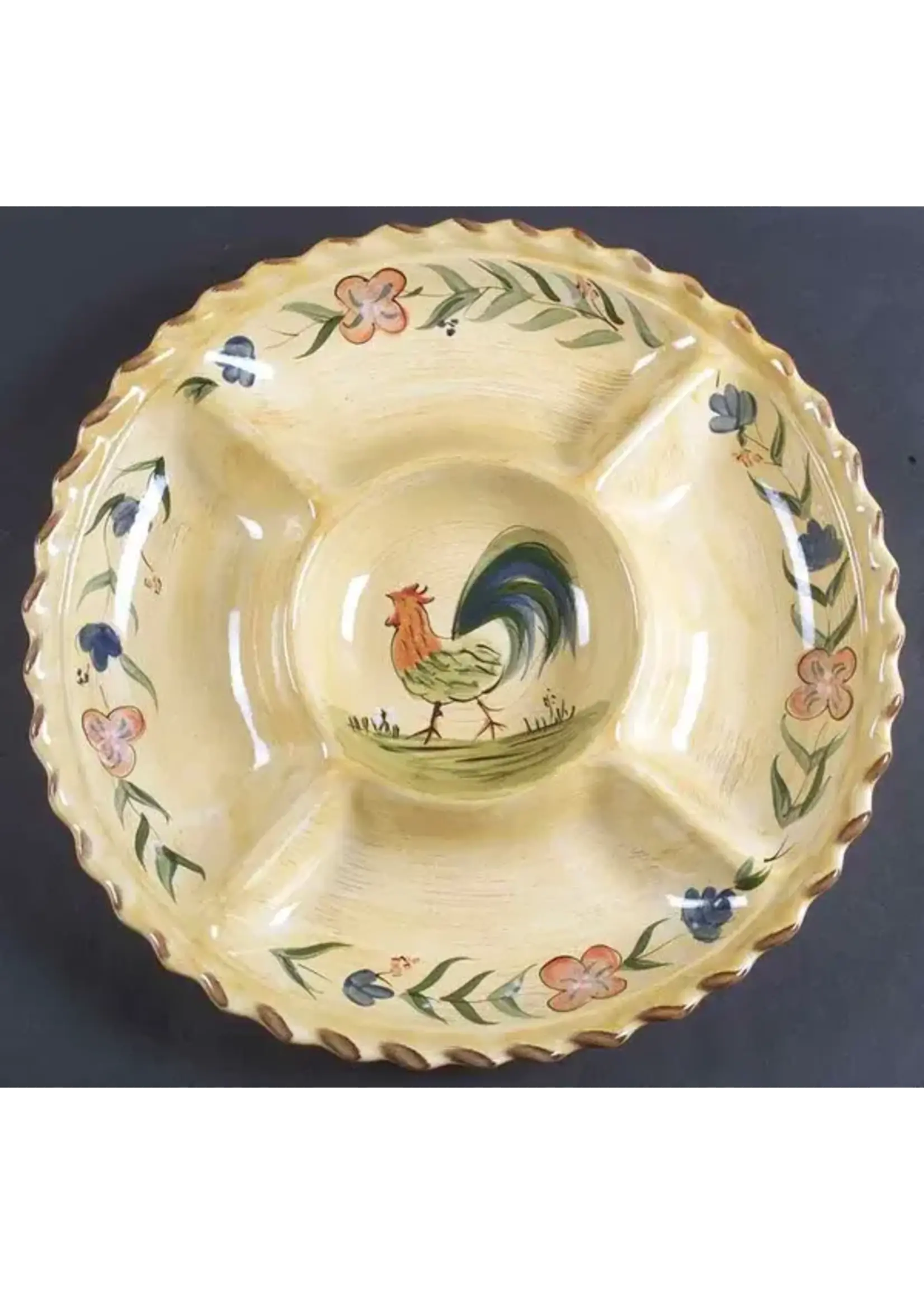 HOME ROOSTER CHIP & DIP 16 1/2"