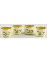 LENOX HOLIDAY NOUVEAUX GOLD NAPKIN RINGS SET OF 4