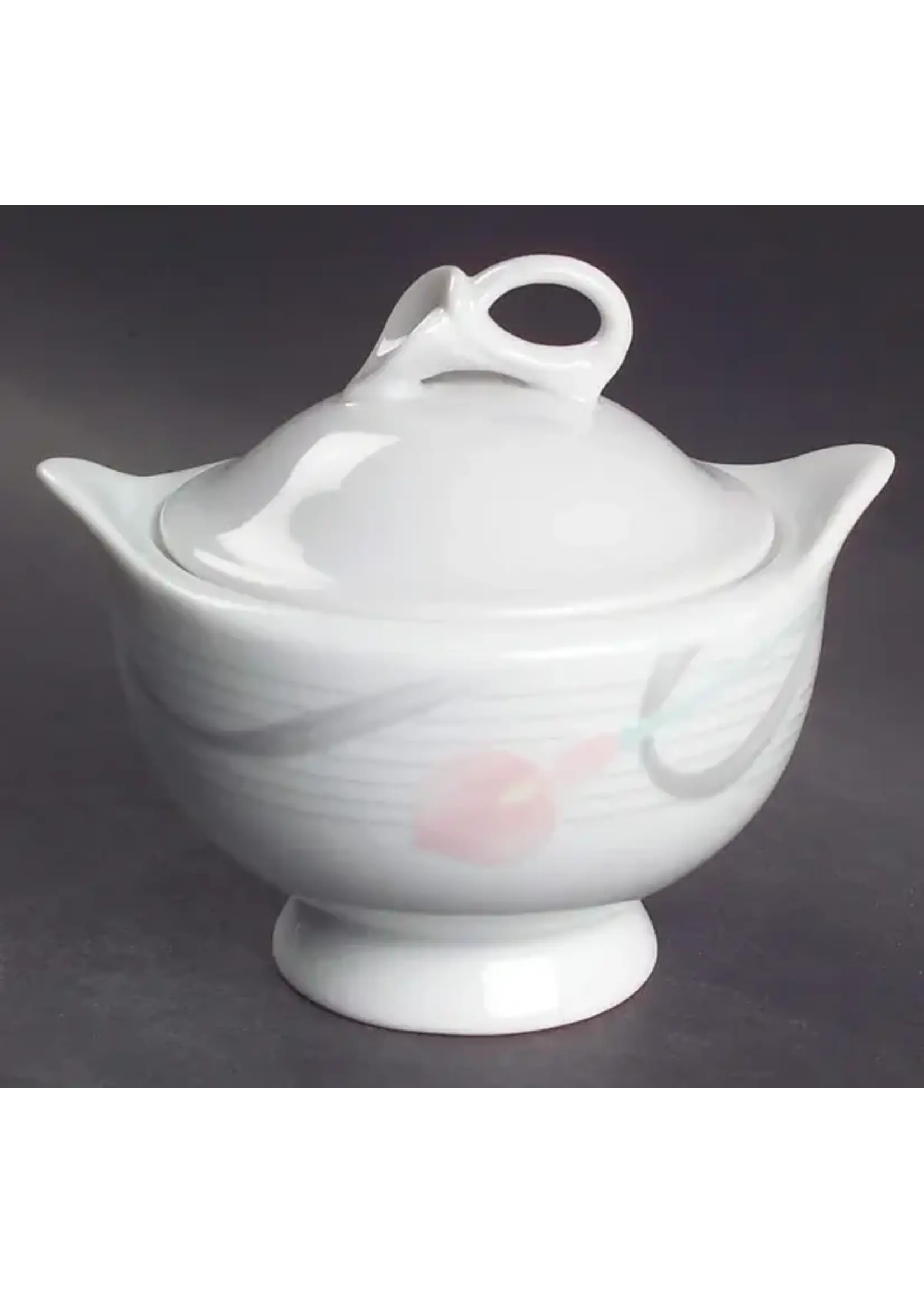 MIKASA SERENADE PINK SUGAR BOWL