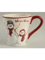 YULETIDE MUG 4 3/8" WARM WISHES