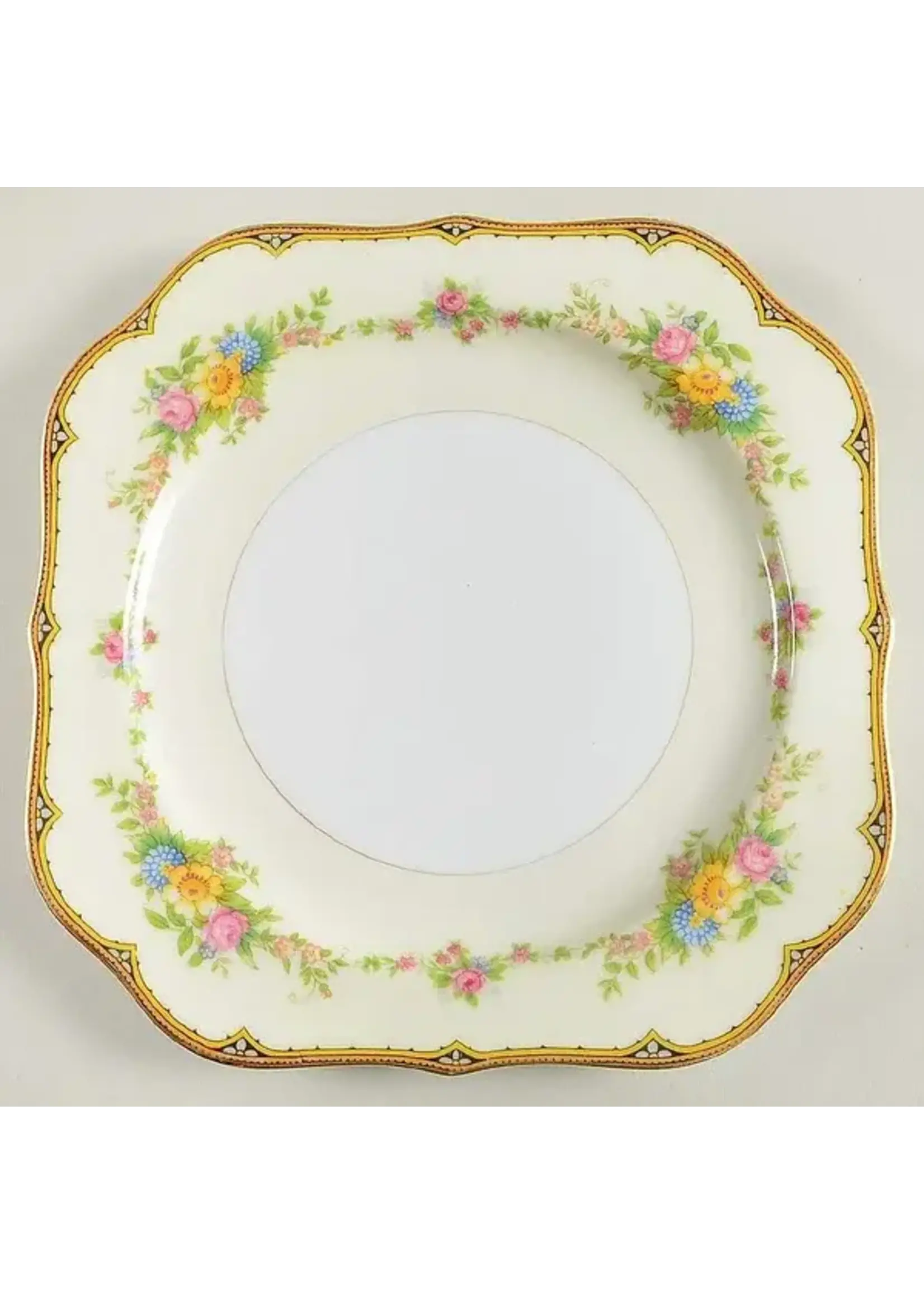 NORITAKE AILEEN SQUARE SALAD PLATE  7 7/8"