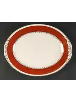 HOMER LAUGHLIN FORMAL RUST RED SERVING PLATTER 11 3/4"