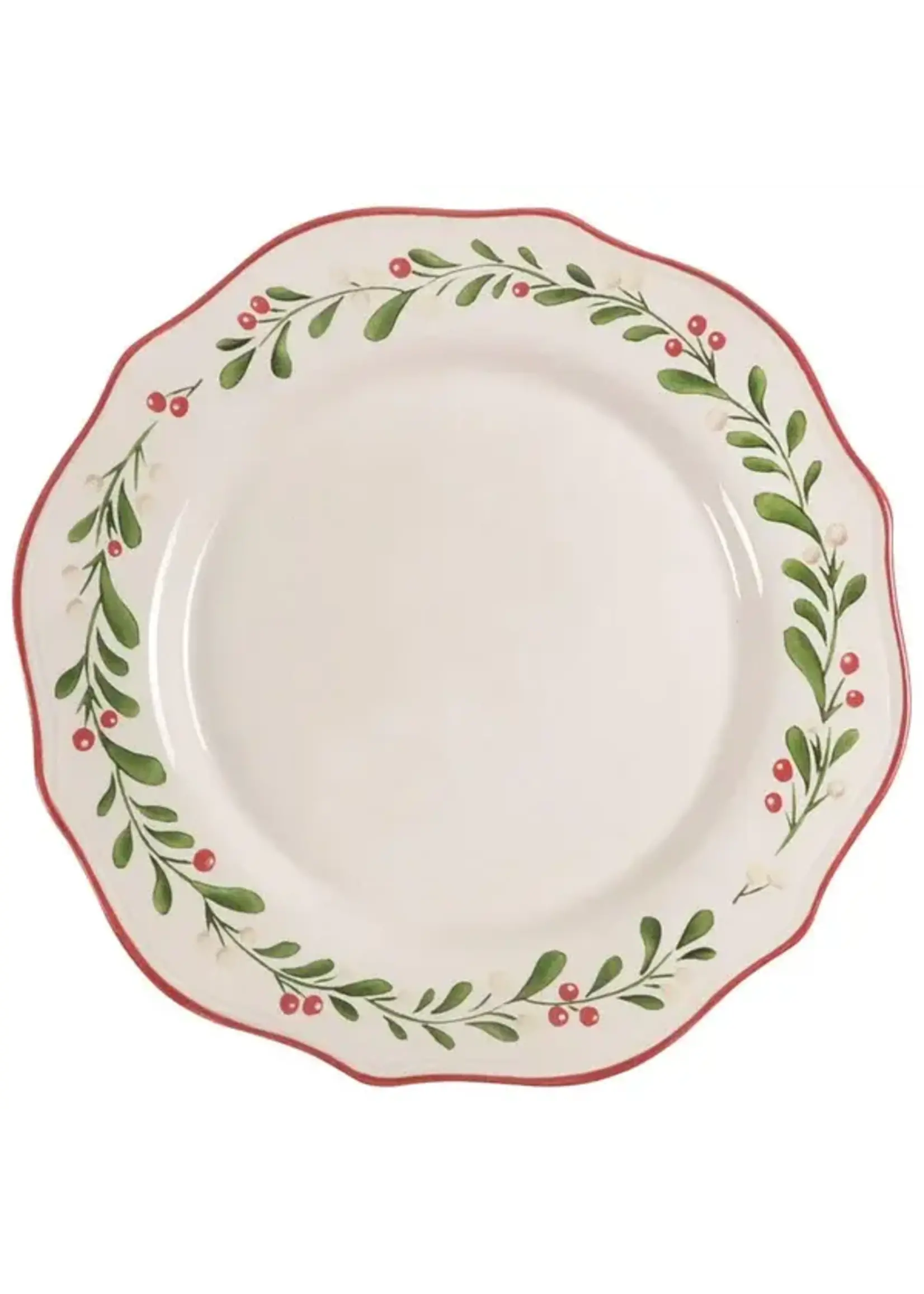 BETTER HOMES AND GARDENS MISTLETOE DINNER PLATE