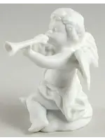 NATIVITY CHERUB W/HORN 3"