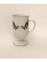 CHRISTMAS HOLLY MUG 4 7/8"