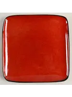 RAVE RED SALAD PLATE SQUARE