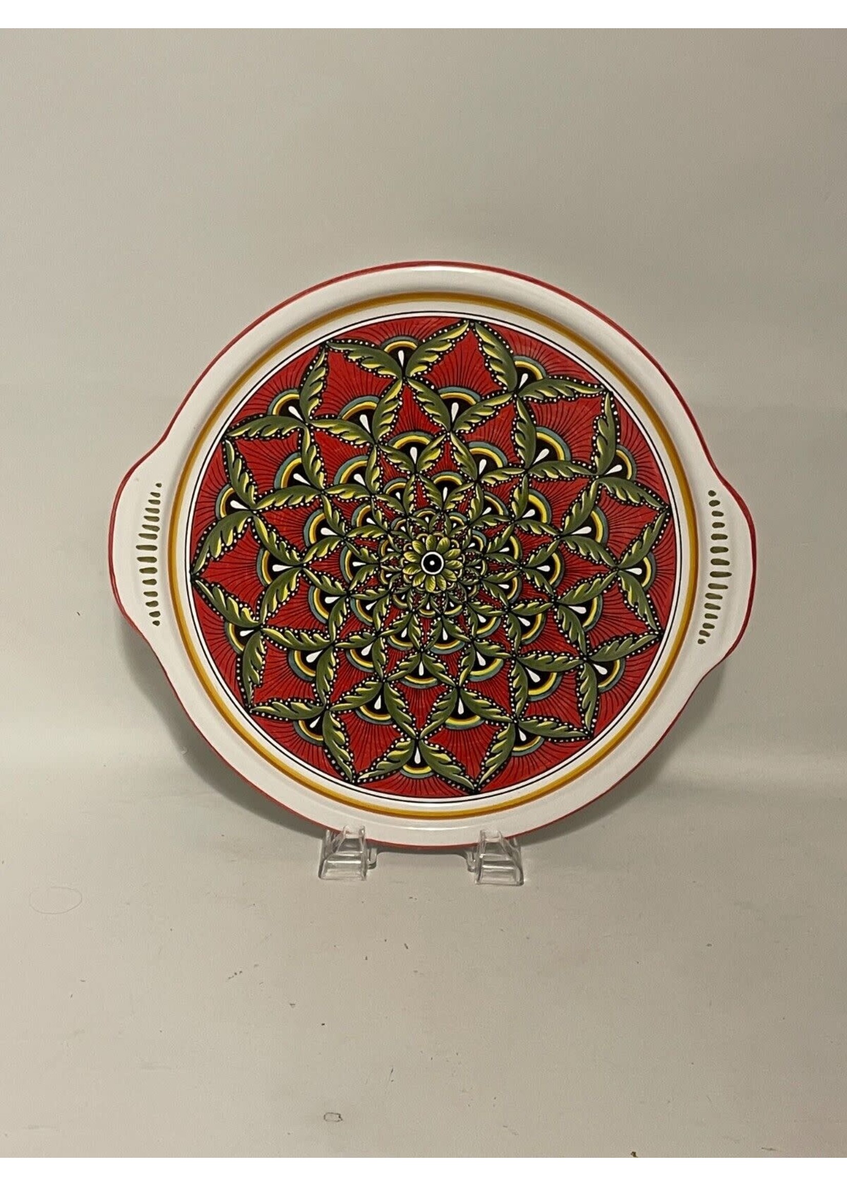 DERUTA CERAMICA NOVA ROUND TRAY 13 1/4"