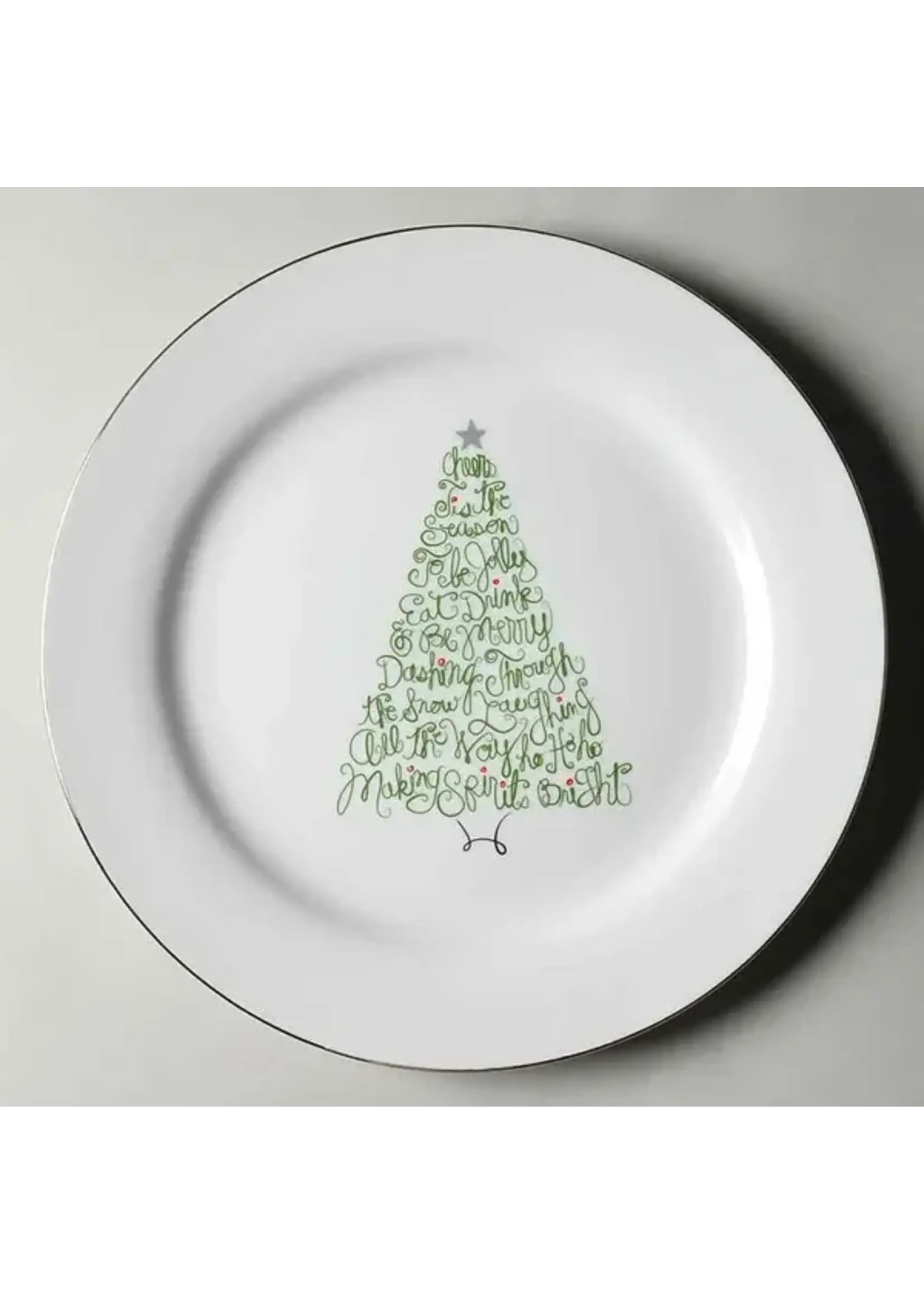 ST. NICHOLAS SQUARE EAT DRINK & BE MERRY DINNER PLATE