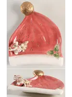 CHRISTMAS MICE FIGURAL CANAPE TRAY