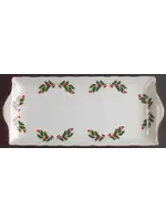 CHRISTMAS HOLLY TRAY 11 5/8"