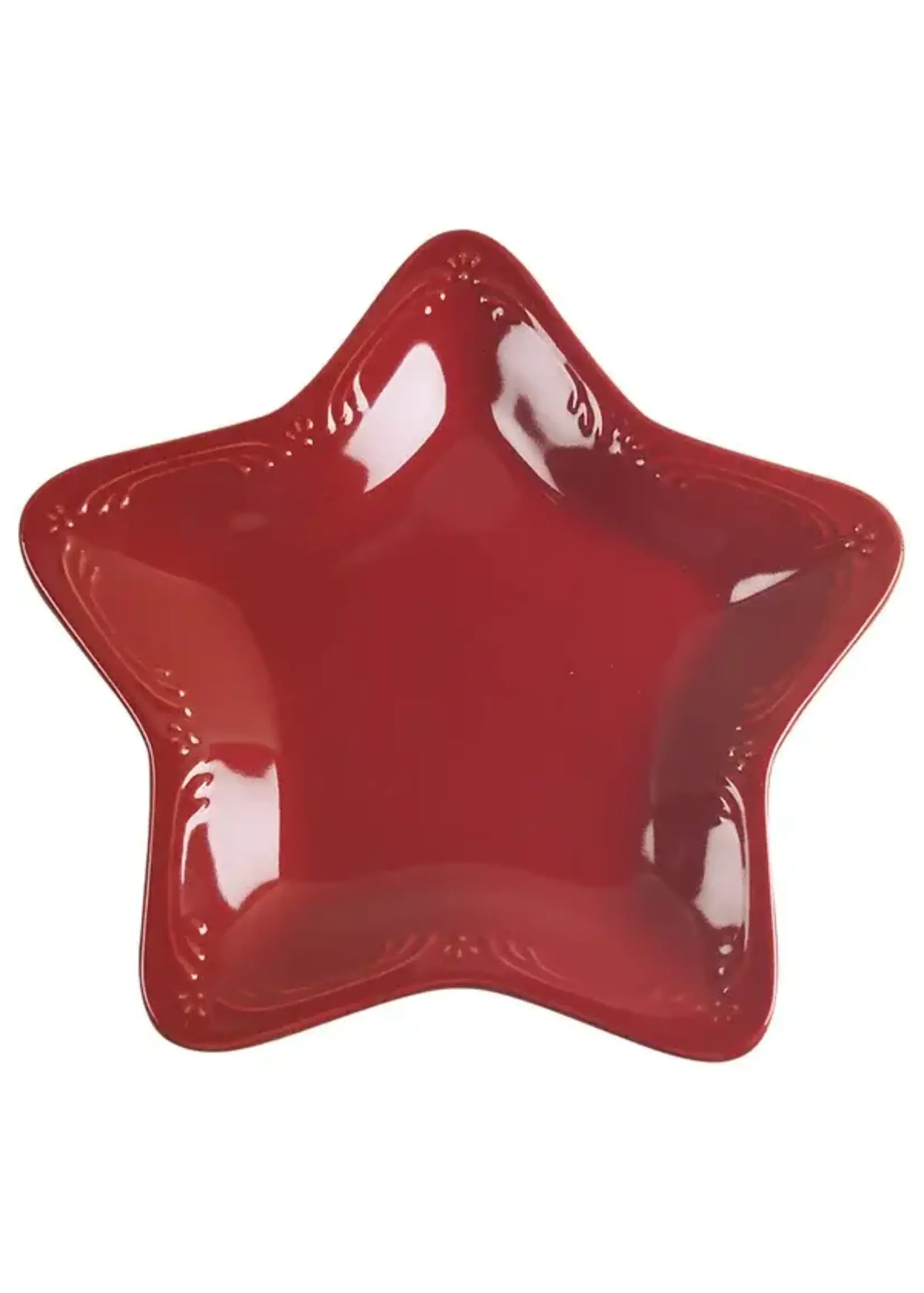 PFALTZGRAFF WINTERBERRY RUBY STAR DISH