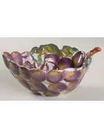 VENETIAN BOWL GRAPE 7"