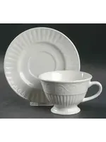 GIBSON CLAREMONT FOOTED CUP AND SAUCER 3"