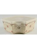 OLD WORLD CREAM INDIVIDUAL BAKER W/ PLASTIC LID