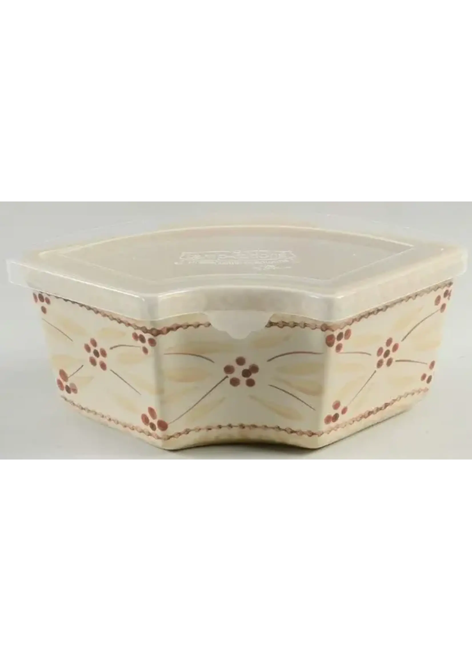 TEMP-TATIONS OLD WORLD CREAM INDIVIDUAL BAKER W/ PLASTIC LID