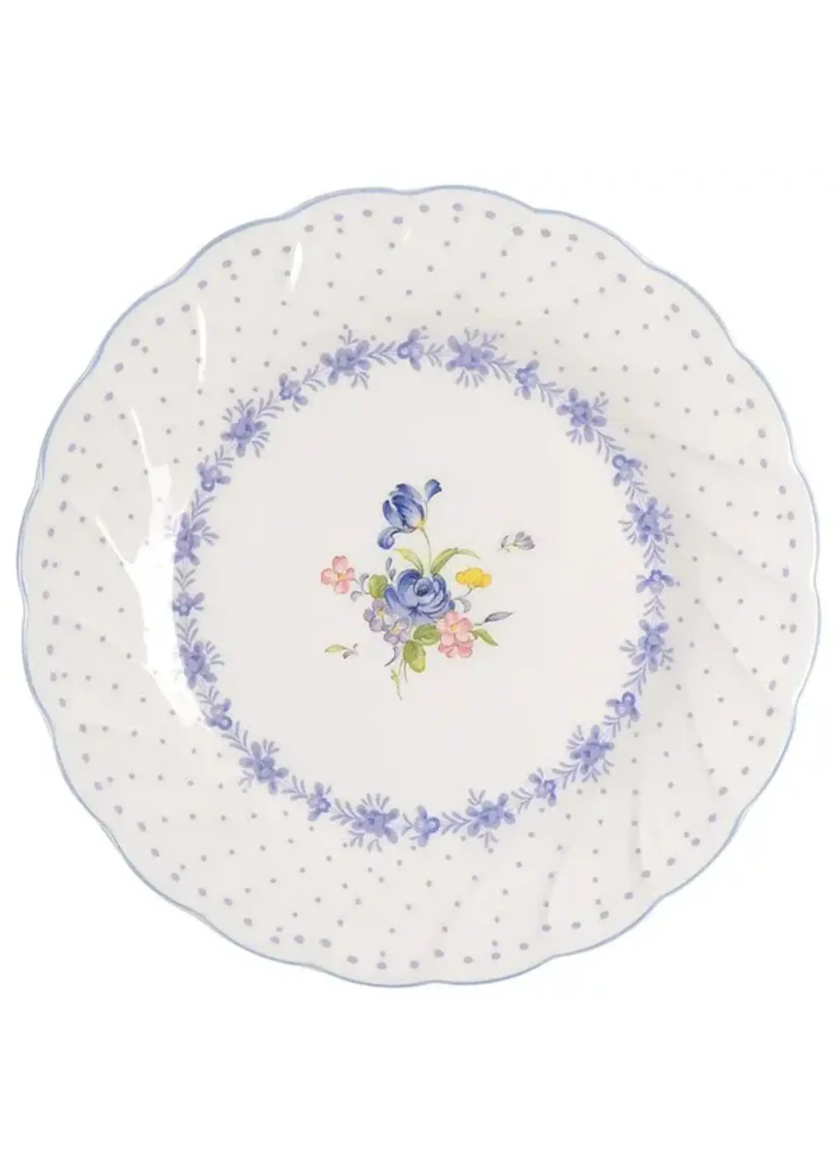 NIKKO BLUE PEONY SALAD PLATE 7 1/8"