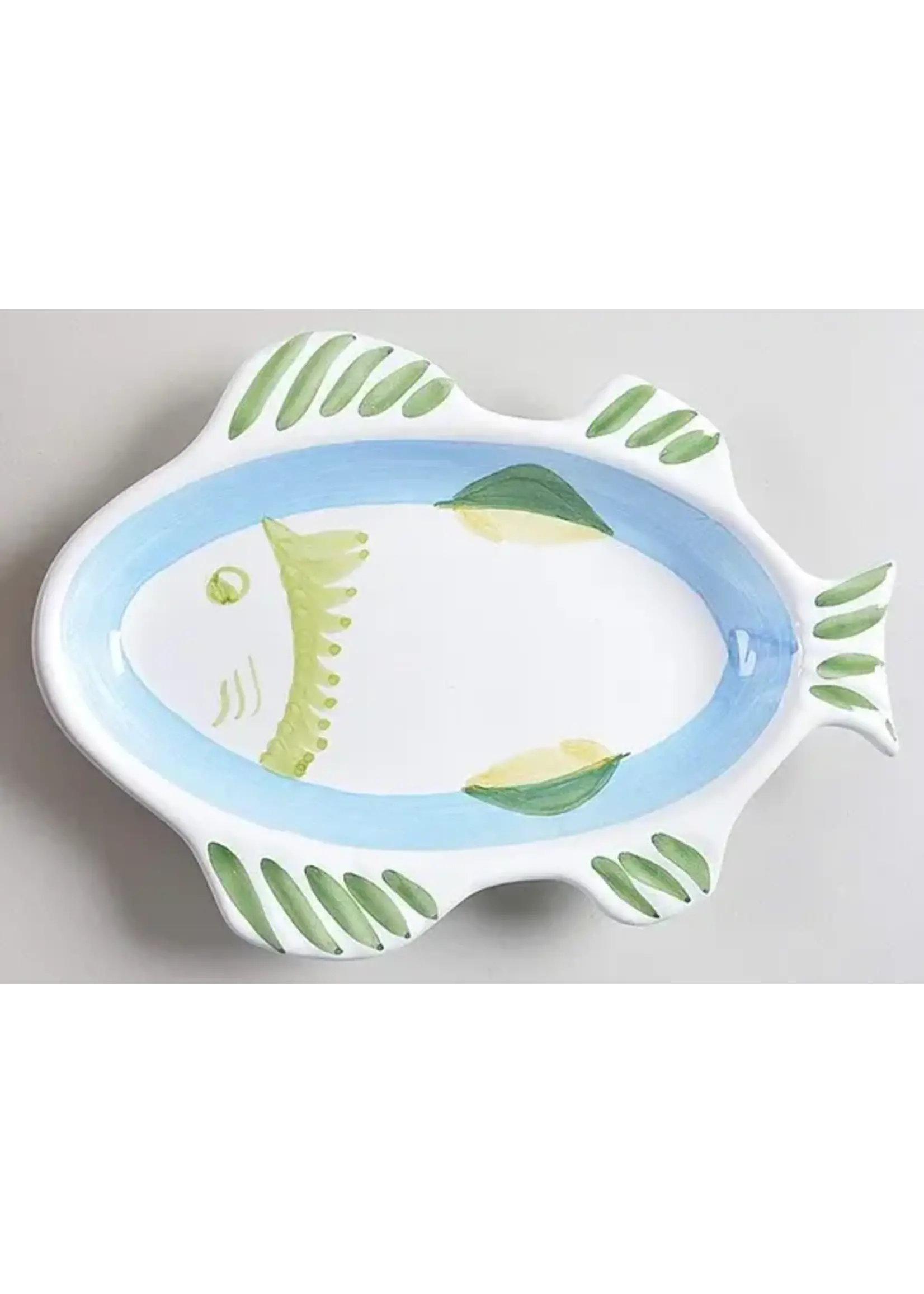 CALICA ACQUERELLO FISH DISH 9 3/4"