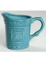 SORRENTO TEAL CREAMER  4 1/2"