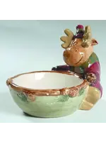 HEARTLAND FIGURAL CANDY BOWL MOOSE