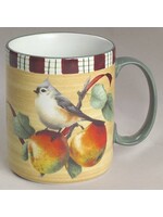 LENOX WINTERGREETINGS TARTAN TUFTED TITMOUSE MUG