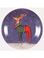 CERTIFIED INTERNATIONAL REINDEER SALAD PLATE BLITZEN