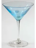 POLKA DOT MARTINI 6 3/4" BLUE