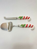 MACYS HOME FOR THE HOLIDAY CHEESE KNIFE SET OF 2